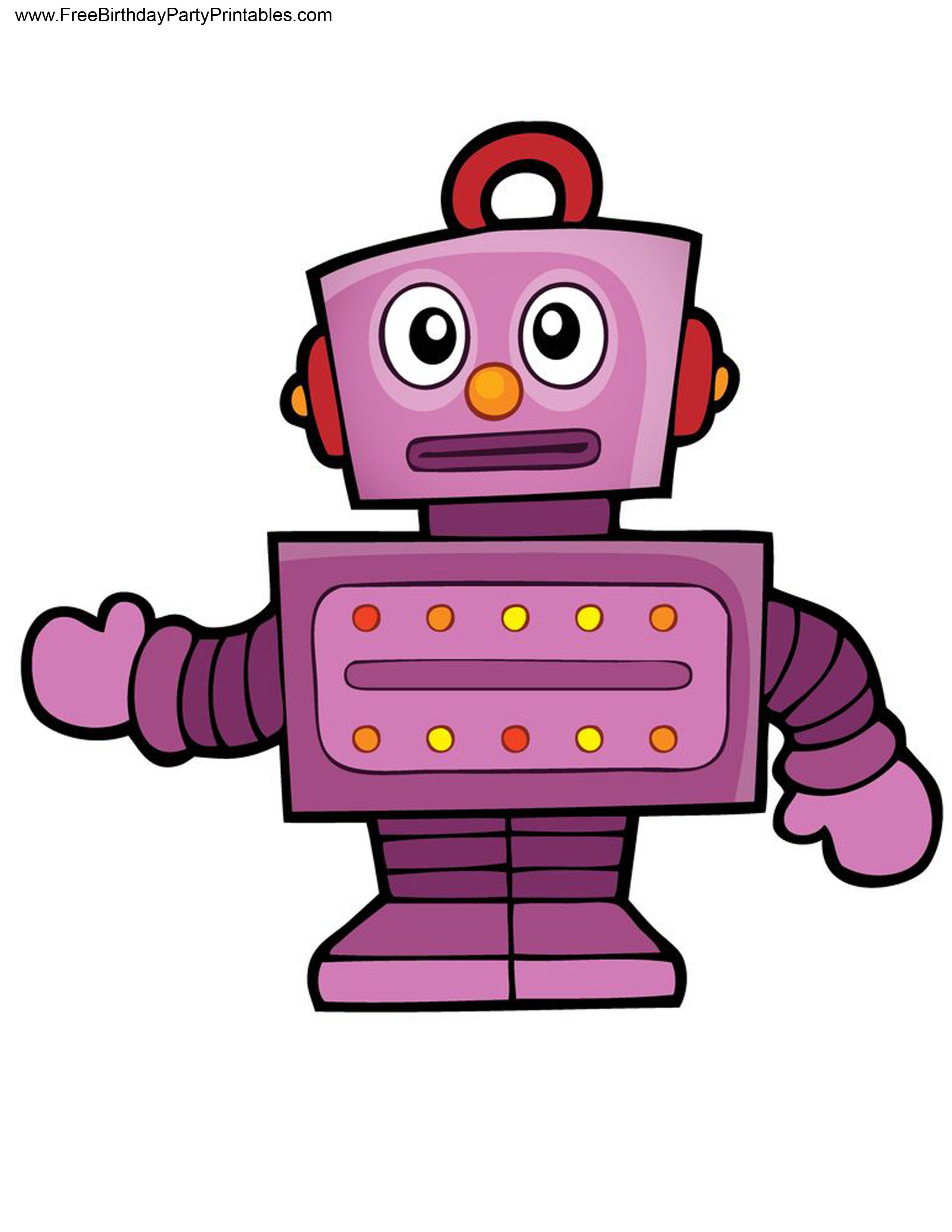 Free Robot Birthday Party Printables